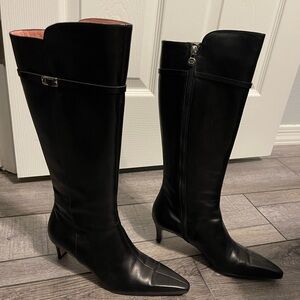 Escada Elegant Black Knee-High Women's Boots size 36